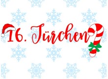 ADVENTSKALENDER 16. Dezember - Stickserie ITH Wimpel Monogram